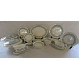 Royal Doulton 'Counterpoint' dinner service with serving dishes and sauce boats