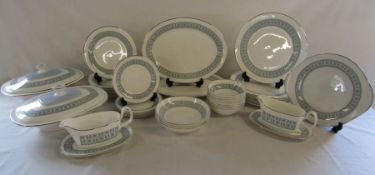 Royal Doulton 'Counterpoint' dinner service with serving dishes and sauce boats