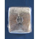 J Collyer Ltd 1917 cigarette case - total weight 2.9ozt