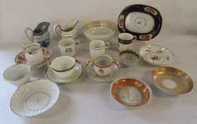 Collection of mostly English ceramics to include coffee cans, teacups and saucers, cream jugs etc