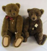 2 Barron Bears 'Bruno' 35" limited edition 1/5 and 'Boris' 30" limited edtiion 1/4 both made for
