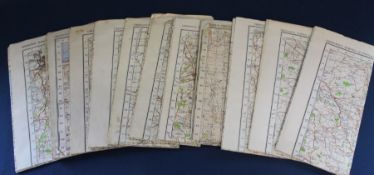 11 x 1940s Ordnance Survey maps including wartime revisions (Colchester, Luton, Bury St Edmunds &