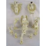Collection of resin angels and fairies