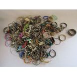 Collection of costume jewellery - mainly bangles and bracelets