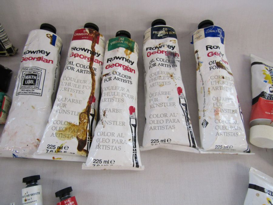 Collection of vintage paints and artist materials to include Winsor & Newton, Rowney etc - Image 6 of 7