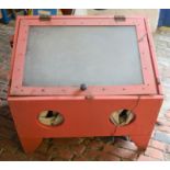 Sand blasting cabinet