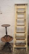 Wooden steps  & 2 small tables/plant stands