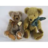 A Sharon July Pine Forest bear - Frost Jo No12 and Big Softies 'Bertie' made by hand in Yorkshire