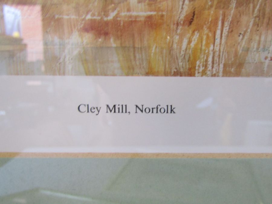 A collection of pictures and prints to include 'Cley Mill Norfolk' and 'Wrawby Post Mill' - 'Louth - Image 4 of 14