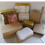 Large collection of packing envelopes and postage envelopes etc