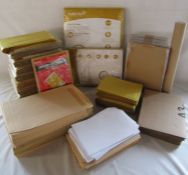 Large collection of packing envelopes and postage envelopes etc