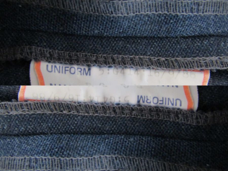 RAF Dinner suit with cap and a wedding gown with veil possibly wax flowers and weighted with faux - Image 6 of 18