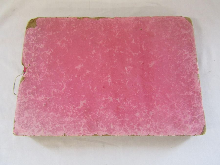 Late 19th / early 20th century album of Chinese paintings on rice paper depicting the silk making - Image 14 of 23