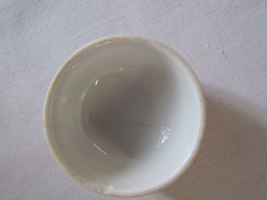 Nippon Tokusei Japan special made Geisha Lithophanes tea service - one tea cup has a different shape - Image 6 of 8