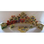 Collection of Lledo Days Gone By die cast cars including Turnbull & Co, Anchor, Rowntree's, Coca-