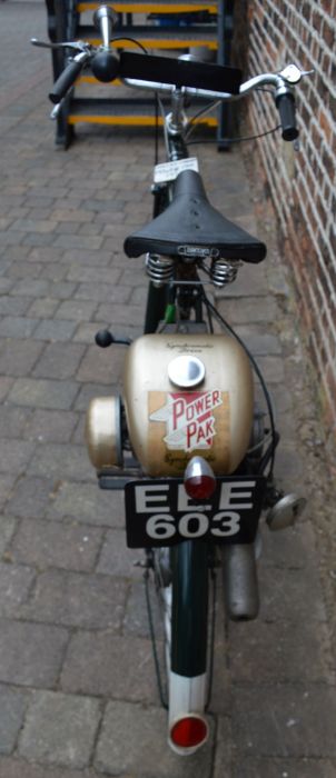 1954 Sinclair Goddard Synchromatic Drive Power Pak (49cc) on a 1950's Raleigh cycle. Vendors - Image 2 of 6