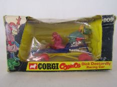 1973 METTOY Corgi Comics Dick Dastardly Racing Car 809 (damage to fin from storage)