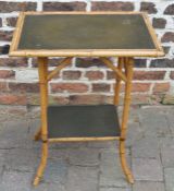 Early 20th century bamboo side table