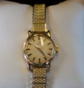 Omega ladies wristwatch in a 9ct gold case - serial number 169350