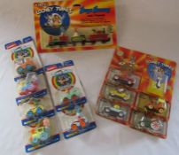 Collection of 1988/9 carded ERTL Looney Tunes diecast cars including Bugs Bunny and Friends and 1990