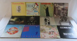 Fleetwood Mac 12" vinyl LP records including London Live '68, Cerulea, Albatross etc