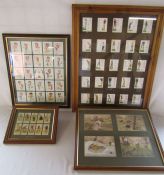 Framed Golfing cards includes funny postcards, Cop's golfers, The Ryder cup Kiawah Island South