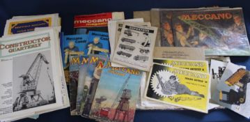 Quantity of vintage Meccano instruction booklets (including Outfit No. 6, 7/8 & 9 ), Sheffield