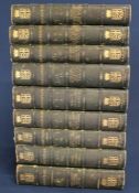 The Works of William Shakespeare in 9 green leather bound volumes ed. by William George Clark,