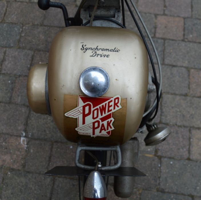 1954 Sinclair Goddard Synchromatic Drive Power Pak (49cc) on a 1950's Raleigh cycle. Vendors - Image 6 of 6