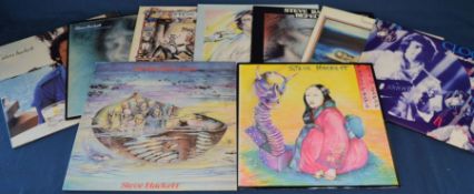 8 Steve Hacket vinyl LP's & a 12 inch single