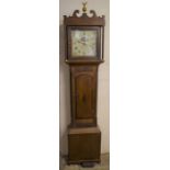 19th century 30 hour longcase clock by an Ely maker with a pendulum & a weight