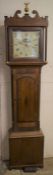 19th century 30 hour longcase clock by an Ely maker with a pendulum & a weight