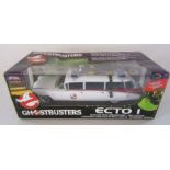 Boxed 2004 Joy Ride RC2 Ghostbusters Ecto 1 1:21 Die cast metal ambulance Body with Slimer RCERTL