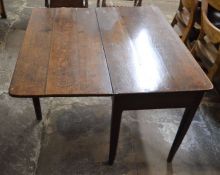 Georgian oak fold over breakfast table