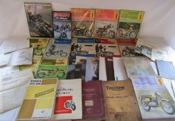 Large amount of motorcycle manuals, Haynes manuals for Puch, Yamaha, MZ etc also motorcycle