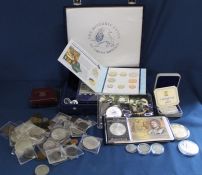 United Kingdom Brilliant Uncirculated Coin Collection 1994, Australian Mint silver dollar & silver