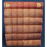 6 leather bound volumes The Badminton Library of Sports and Pastimes edited by His Grace the Duke of