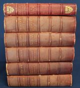 6 leather bound volumes The Badminton Library of Sports and Pastimes edited by His Grace the Duke of