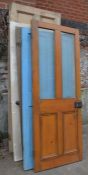 5 Victorian pine doors