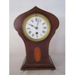 Art Nouveau inlaid mantel clock