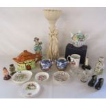Mixed selection of items includes Aynsley trinket dish, The St Andrews Golfing decanter etc