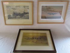 3 aviation prints including 'Coming Home to Kirby' Richard Taylor limited edition 348/350 - 'Home on