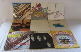 The Beatles 12" vinyl LP records including Paul McCartney, Magical Mystery Tour, Yellow Submarine