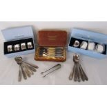 Wedgwood Windsor and Capri napkin rings and Bader 90 cutlery etc