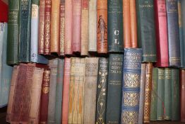 Selection of 19th / 20th century hard back classics, some with decorative spines etc.