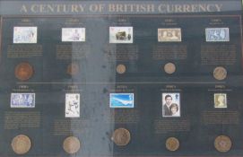 A century of British Currency - coins and stamps