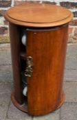 Victorian circular pot cupboard with two chamber pots