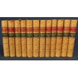 12 tooled leather bound volumes History of England by James Anthony Froude, published by Longmans,