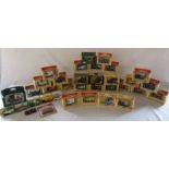 Collection of Lledo Days Gone By die cast cars including Tizer, Wall's Ice Cream, Alton Towers,
