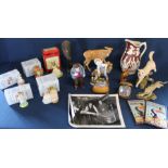 4 Royal Albert Beatrix Potter figurines: Hunca Munca, Tom Kitten, Jemima Puddleduck & Squirrel